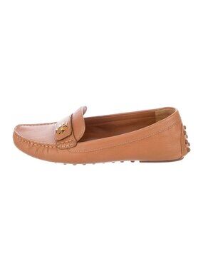 Tory Burch Brown Leather Loafers